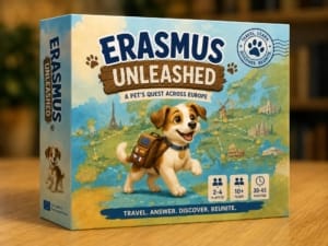Erasmus Unleashed Boardgame box