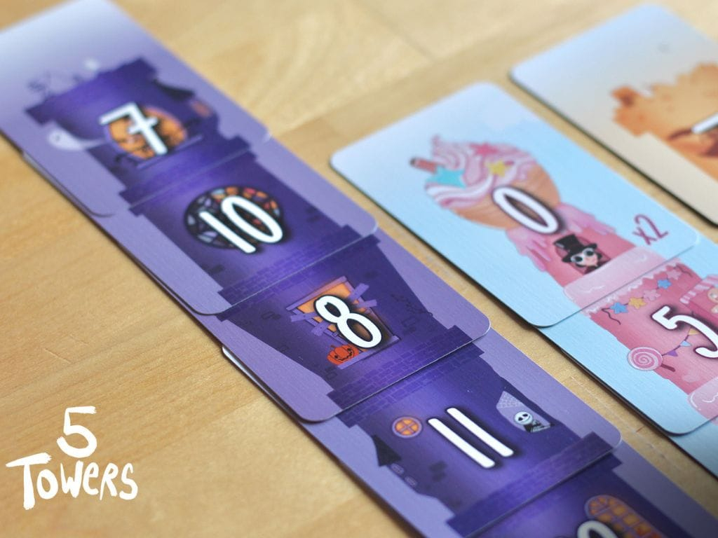 5 Towers Board Game cards