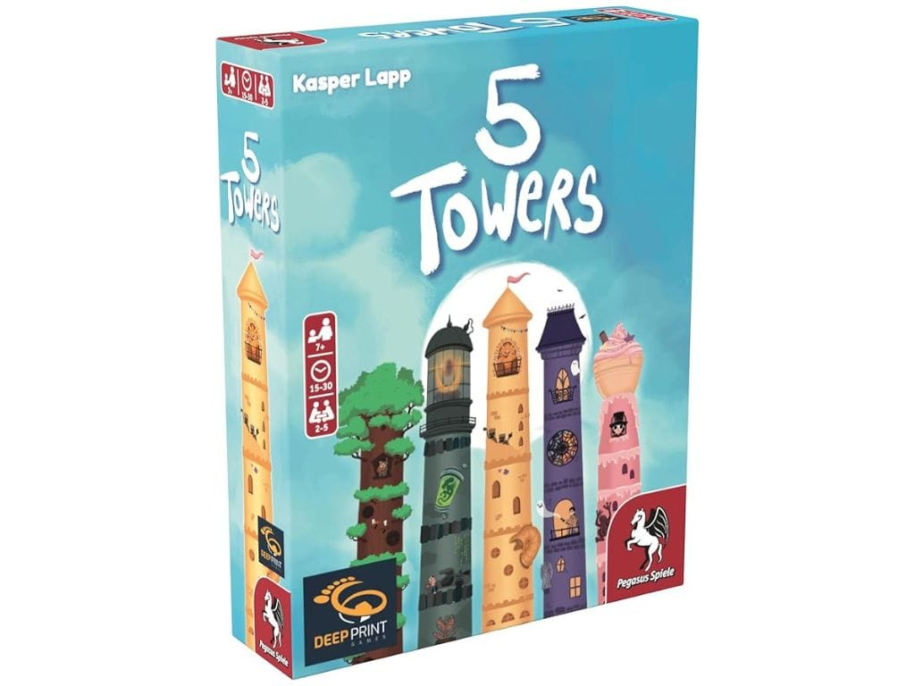 5 Towers Board Game box front