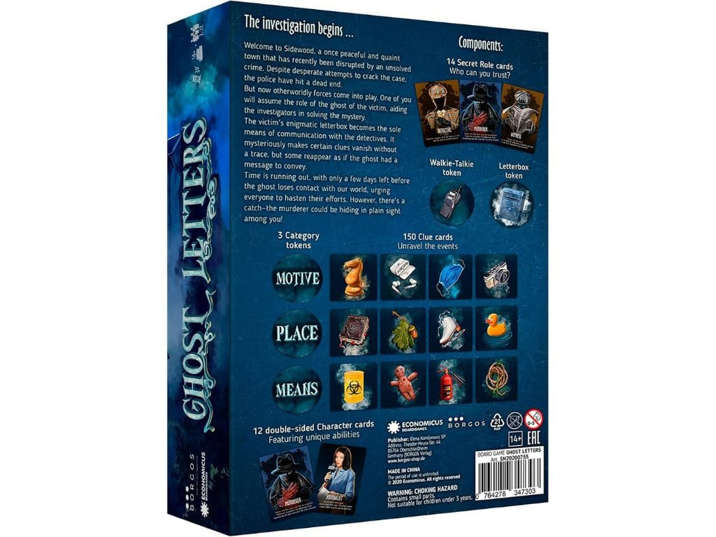 Ghost Letters board game