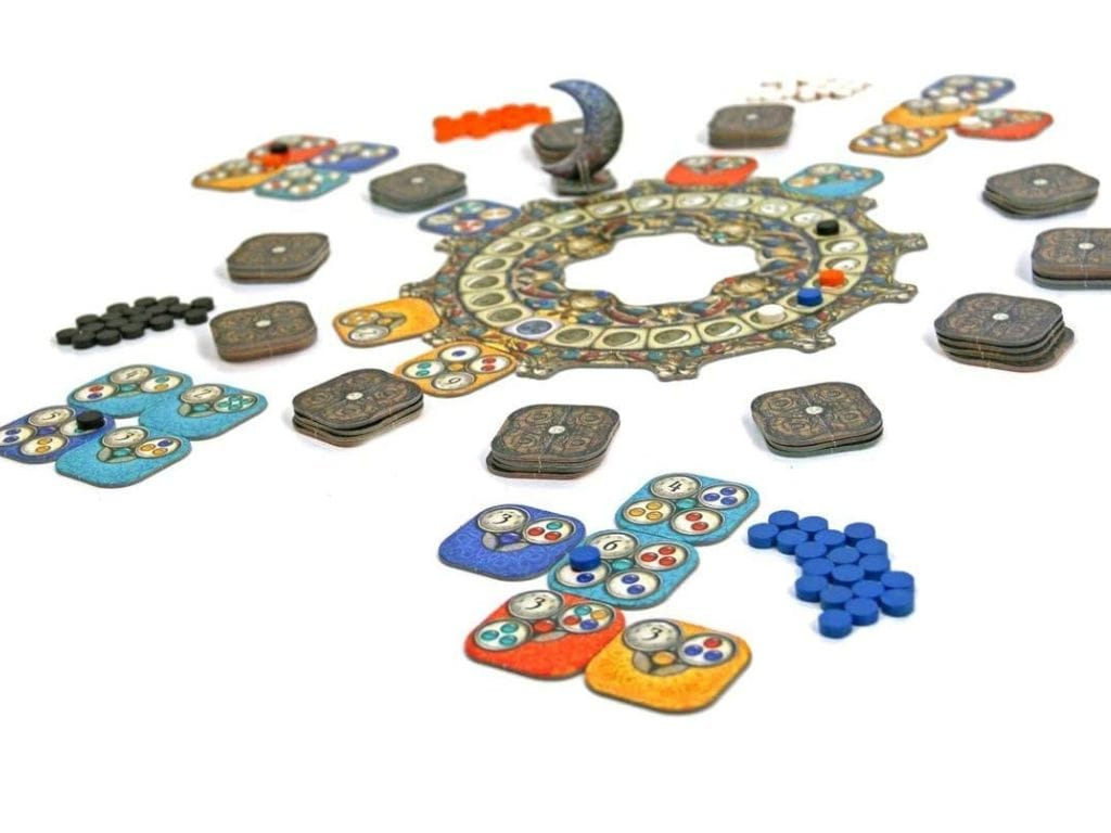Nova Luna board game pieces